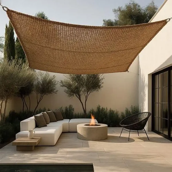 Toldo cuadrado/rectangular de coco sin anclajes