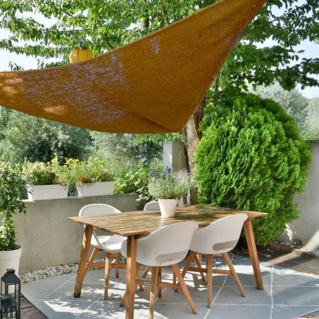 Toldo vela triángulo de coco